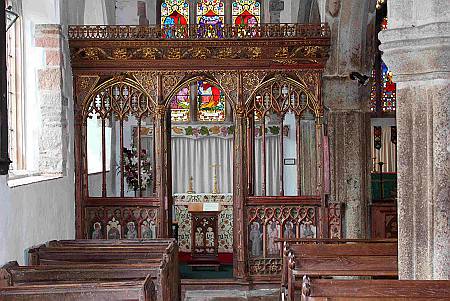 Cheriton Bishop - Screen Detail